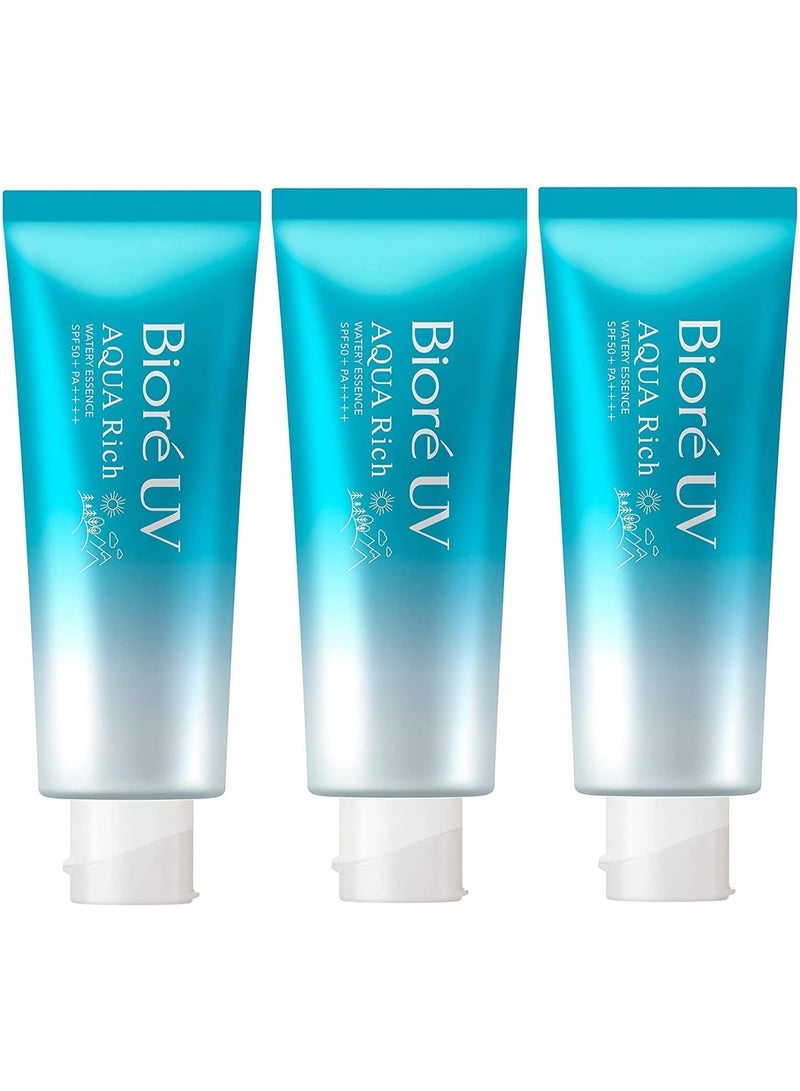 Biore UV Aqua Rich Watery Essence SPF50+ Pack of 3 - Image 4